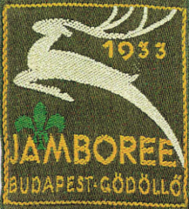 1933 4. Jamboree Abzeichen Gödöllö, Ungarn